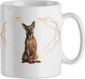Mok Belgian Malinois 7.4| Hond| Hondenliefhebber | Cadeau| Cadeau voor hem| cadeau voor haar | Beker 31 CL