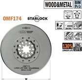 CMT - Ronde BIM multitoolzaagblad voor metaal en hout, 85mm - Zaagblad - Materiaal - Hout - 5 Stuk(s)