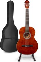 Akoestische gitaar voor beginners - MAX SoloArt klassieke gitaar / Spaanse gitaar met o.a. 39'' gitaar, gitaar standaard, gitaartas, gitaar stemapparaat en extra accessoires - Bruin (hout)