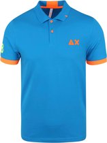 Sun68 - Blauwe Polo - 3XL - Modern-fit