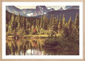Poster Met Eiken Lijst - Rustige Water Poster