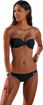 No Gossip Bandeau bikiniset met borstkussen en nekbanden BLACK 36