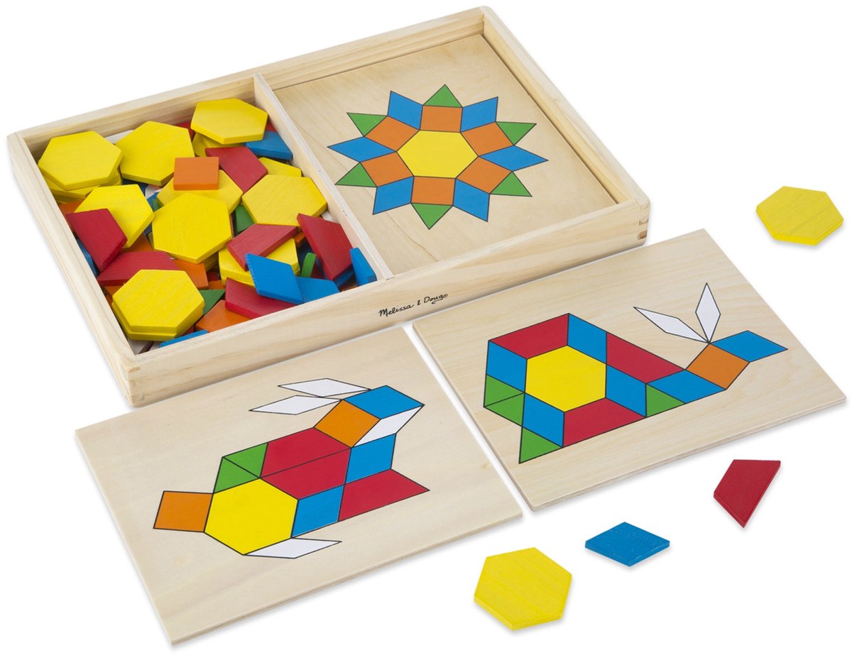 Melissa & Doug Houten Speelbord Mozaiek Maken