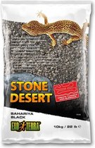 EXO TERRA Bahariya Stone Desert Substrate 10kg - Zwart - Voor reptielen