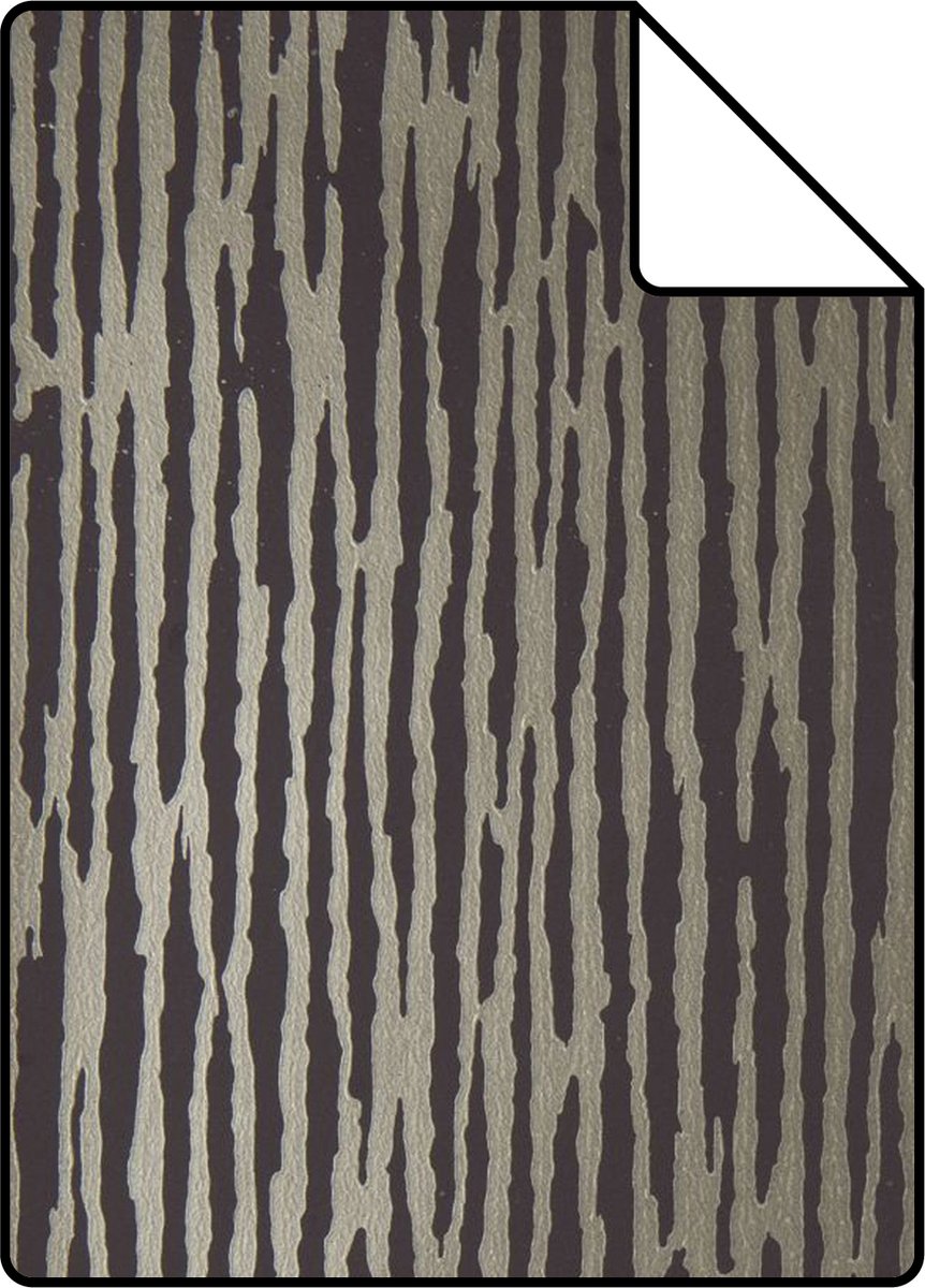 Proefstaal Origin Wallcoverings behang camouflage donkerbruin - 26.5 x 21 cm - 307115-S