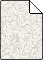 Proefstaal Origin Wallcoverings behang ornamenten glanzend beige - 347328 - 26,5 x 21 cm