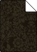 Proefstaal Origin Wallcoverings behang ornamenten zwart - 345417 - 26,5 x 21 cm