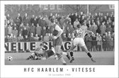 Walljar - HFC Haarlem - Vitesse '68 - Zwart wit poster