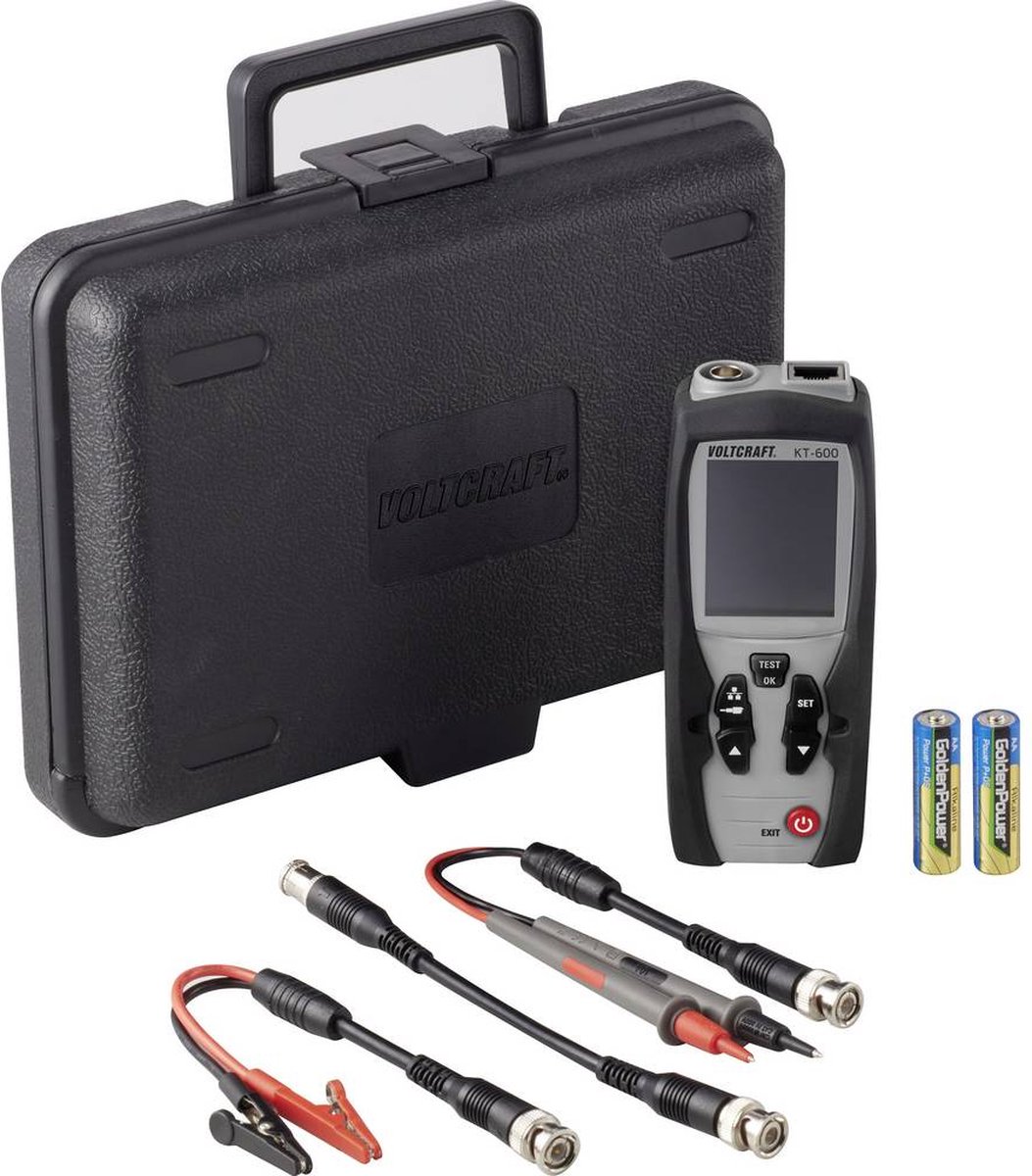 VOLTCRAFT KT-600 Tester Per Cavi Con Tecnologia TDR - Misuratore Di Lunghezza E Riflettometro Professionale