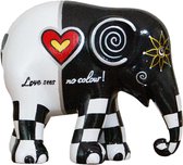 Elephant Parade - Love Sees No Colour - Handgemaakt Olifanten Beeldje - 20cm
