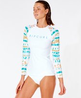 Rip Curl - UV-surfsuit voor dames - Summer Breeze Relaxed - Lange mouw - Wit - maat 6 (2XS)