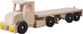 Houten Vrachtwagen - 52x10x13cm - Handgemaakt - Uniek design - LUPO