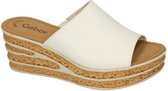 Gabor -Dames -  off-white-crÈme-ivoor - slippers & muiltjes - maat 37.5