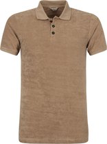 Dstrezzed - Polo Badstof Bruin - XXL - Modern-fit