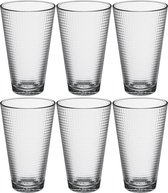 Set van 12x stuks water/sap glazen Benit 340 ml van glas - Drinkglazen - Waterglazen