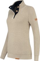 Travelin' Outdoor Jumper Solna - Damestrui - Dun gebreid - Beige Zand - Maat S