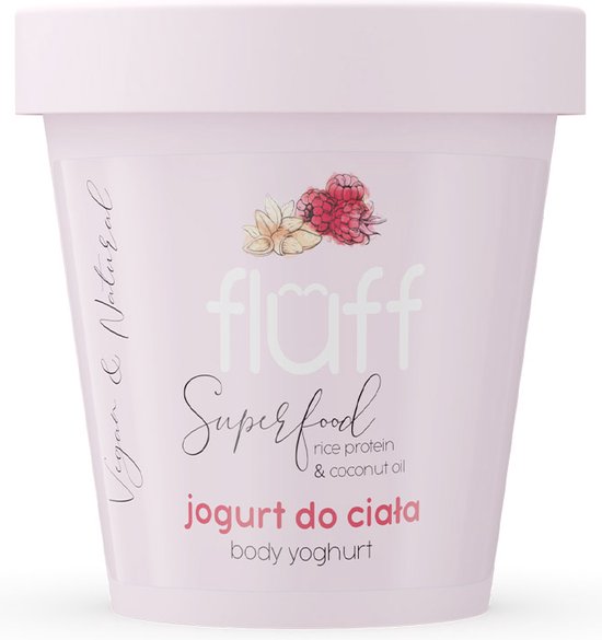 Foto: Fluff body yoghurt raspberries almonds 180ml 