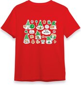 Kerstkabouter Buddy Kerst T-shirt | Groen | Jongens / Meisjes | Grappige Foute kersttrui Shirt Cadeau | Kindershirt | Leuke Elf, Rendier, Kerstboom en Kerstballen Ontwerpen. Maat 1