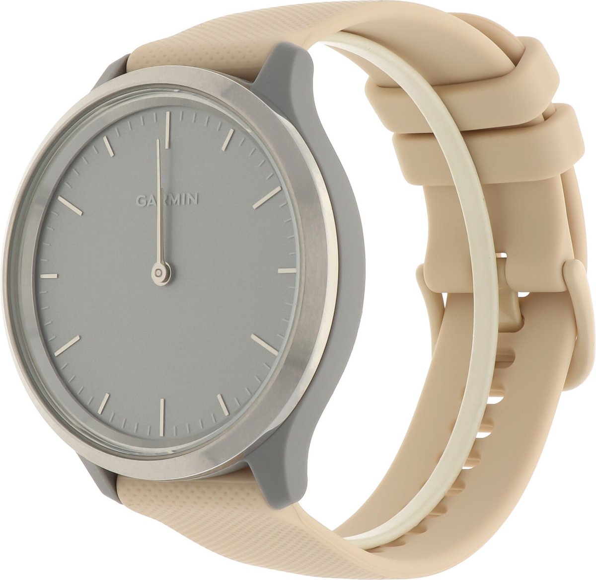 123watches sport gesp band - khaki - 18mm - Geschikt voor Garmin Vivoactive 4S / Venu 2S / Venu 3S / Vivomove 3s / Overige smartwatches met 18mm bandje