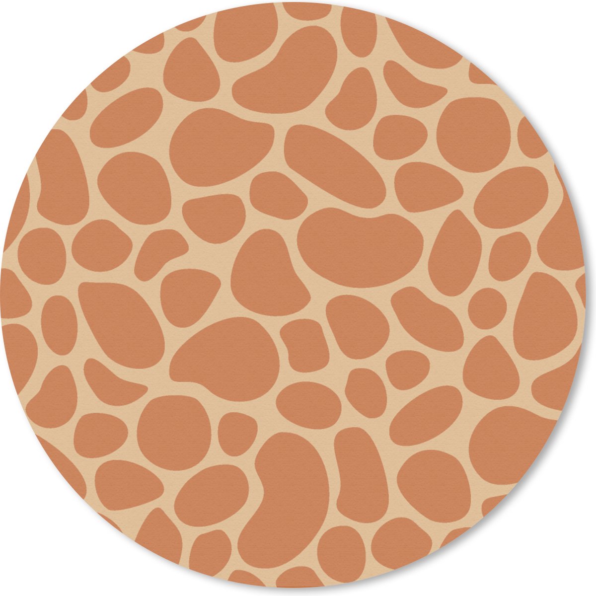 Muismat rond 50x50 cm - Mousepad Giraffe - Afrika - Design - Ronde muismatten