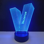 3D LED Lamp - Letter Met Naam - Valentijn
