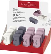 Faber-Castell mini puntenslijper - Harmony - display 12 stuks - 3 kleuren - FC-182734