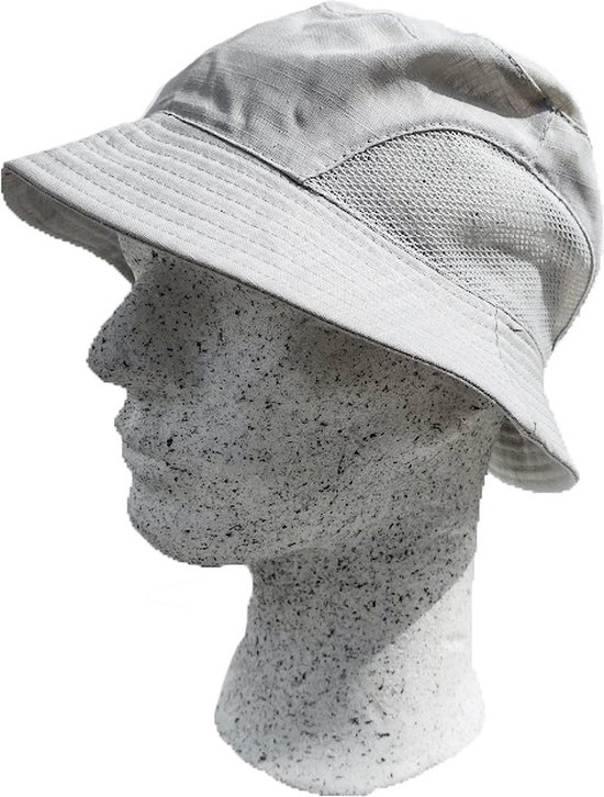 Vissershoedje – Beige - Outdoor hoed – 57 cm  - Bucket Hat - Zonnehoed - Camping Cap
