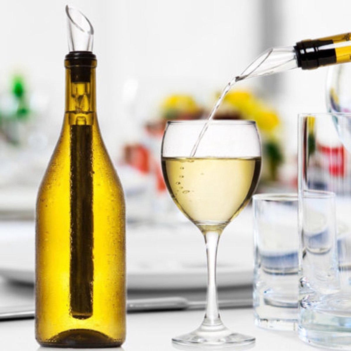 Wijnkoeler Stick - Wijn Koeler Staaf - Fles Koelers - Schenktuit - Wijnschenker - Wine Cooler - Kerst Cadeautip & Sinterklaas Schoencadeau — cadeau in Kookcadeaus - foto 7