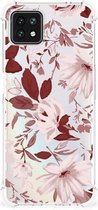 Anti Shock Hoesje OPPO A53 5G | A73 5G GSM Hoesje met doorzichtige rand Watercolor Flowers