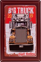 Metalen plaatje Mack big truck - 33x21