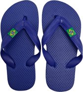Klassieke Brasil slippers Kids – Teenslippers voor kinderen - Donker blauw – Maat 29