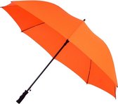 golfparaplu windproof 120 cm polyester oranje