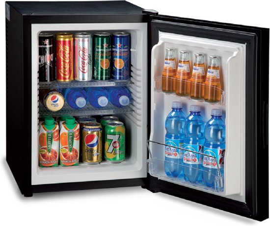 Technomax TP40NS minibar koelkast - 40 liter - compleet geruisloos - met deur van gehard spiegelglas van Technomax — afbeelding 5