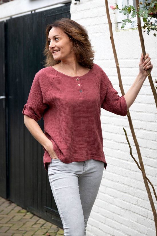 Knit Factory Nena Top - Zwart - S - 100% Coton Biologique