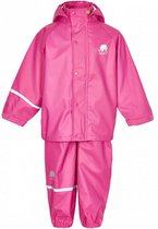 regenpak Basic meisjes polyester roze 2-delig maat 120