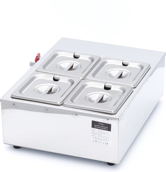 Maxima Chocoladesmelter 4 x 1/6 GN 10 cm van Merkloos — afbeelding 4