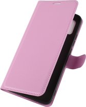 Xiaomi Redmi 9A Hoesje - Mobigear - Classic Serie - Kunstlederen Bookcase - Roze - Hoesje Geschikt Voor Xiaomi Redmi 9A