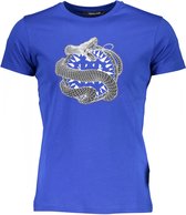 Roberto Cavalli T-shirt Blauw L Heren