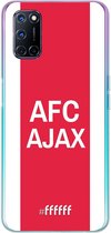 6F hoesje - geschikt voor OPPO A52 -  Transparant TPU Case - AFC Ajax - met opdruk #ffffff
