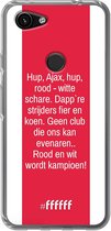 6F hoesje - geschikt voor Google Pixel 3a -  Transparant TPU Case - AFC Ajax Clublied #ffffff