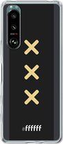 6F hoesje - geschikt voor Sony Xperia 5 III -  Transparant TPU Case - Ajax Europees Uitshirt 2020-2021 #ffffff