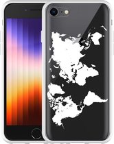 iPhone SE 2022 Hoesje World Map - Designed by Cazy