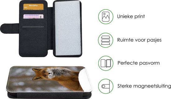 Bookcase pour iPhone 11 Pro Bookcase - Renard - Forêt - Rouge - Avec compartiments - Etui portefeuille avec fermeture magnétique