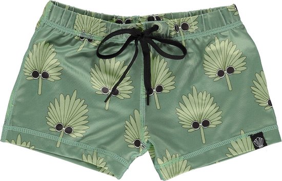 Beach & Bandits - UV-zwemshorts voor kinderen - Let It Leaf - Grün - maat 104-110cm