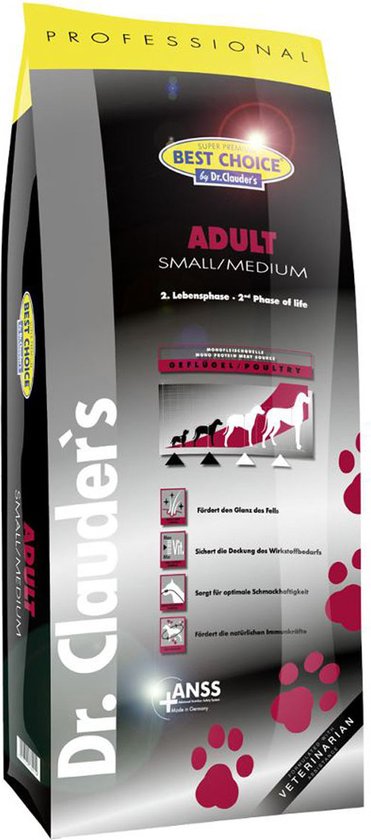 Dr. Clauder's - Adult Medium Breed Hondenvoer - 12,5 kg