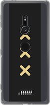 6F hoesje - geschikt voor Sony Xperia XZ2 -  Transparant TPU Case - Ajax Europees Uitshirt 2020-2021 #ffffff