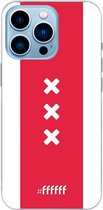 6F hoesje - geschikt voor iPhone 13 Pro - Transparant TPU Case - AFC Ajax Amsterdam1 #ffffff