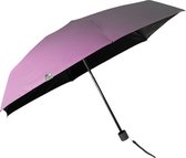 paraplu 91 cm polyester grijs/roze