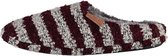 pantoffels Home Slippers heren textiel rood/grijs mt 45-46