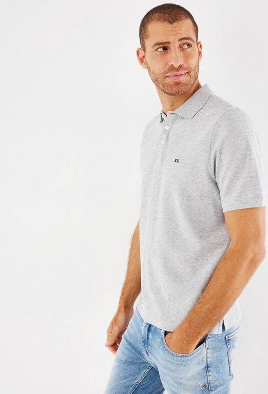 Mexx Pique Polo Homme - Grijs - Taille M